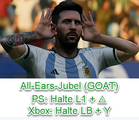 EA SPORTS FC 24 All-Ears-Jubel (GOAT, Messi)