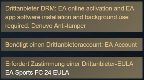 EA SPORTS FC 24 Steam-Anforderungen