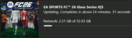 EA SPORTS FC 26 Preload-Datum Xbox One und Xbox Series X|S