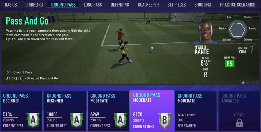 EA SPORTS FC 25 Doppelpass-Training