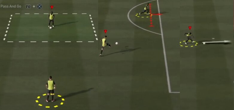 EA SPORTS FC 25 Doppelpass Skill-Spiel