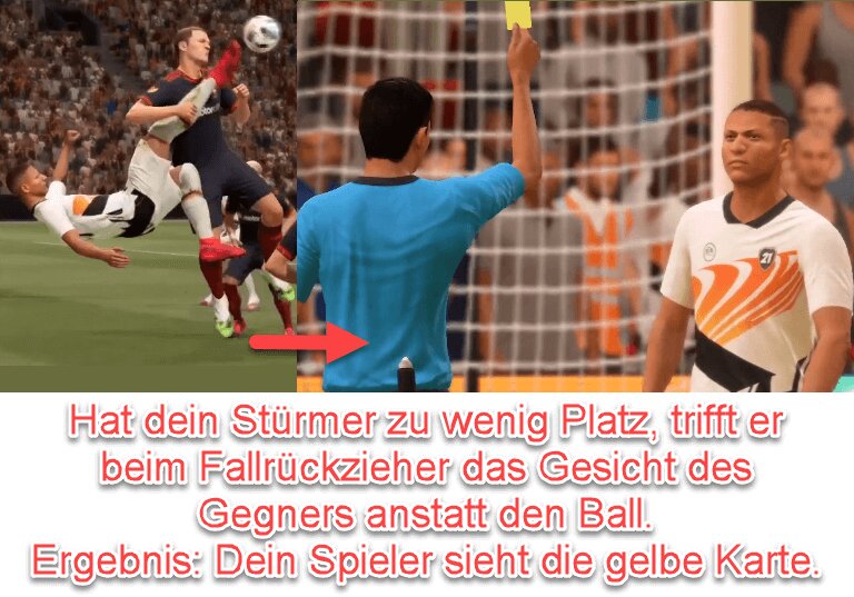 EA FC 24 Foul beim Fallrückzieher