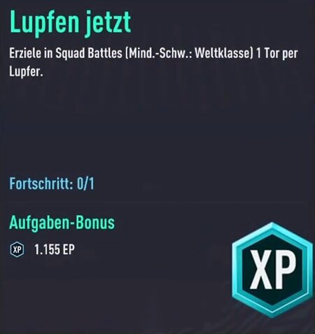 EA FC 24 Lupfer-Aufgabe