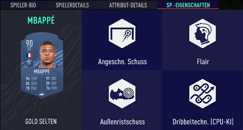 EA SPORTS FC 25 Finesse-Shot-Eigenschaft