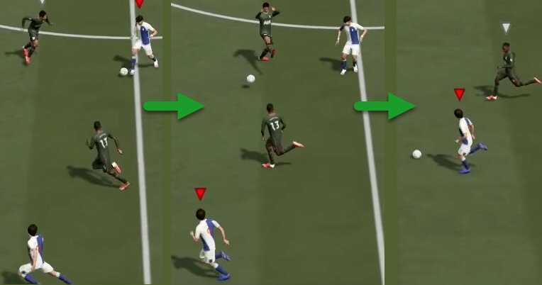 EA SPORTS FC 25 Flacher Steilpass