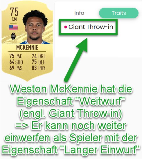 EA FC 25 Weitwurf-Eigenschaft