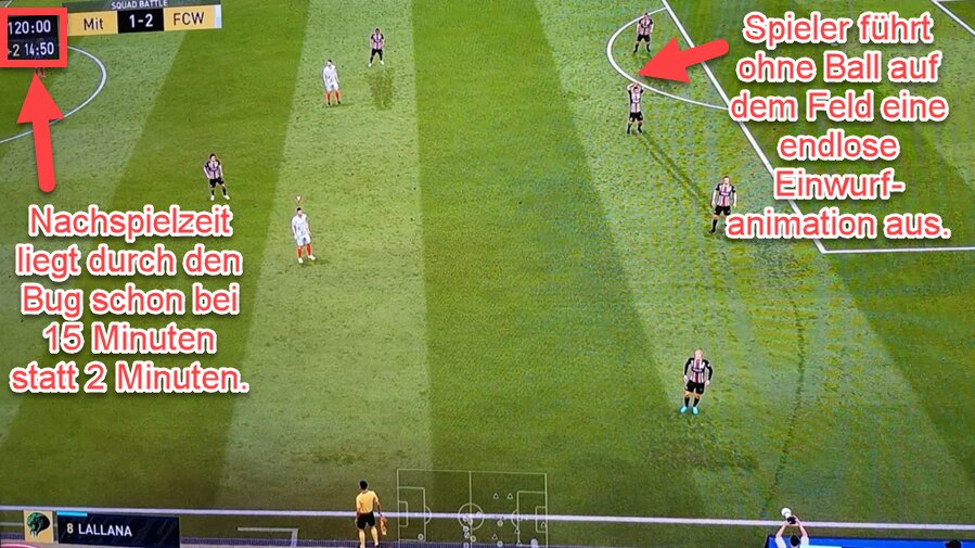 EA SPORTS FC 25 Endlose Einwurfanimation