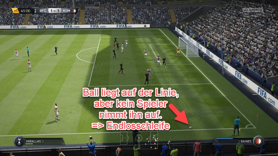 EA SPORTS FC 24 Einwurf-Fehler