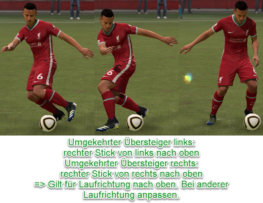 EA SPORTS FC 24 Umgekehrter Übersteiger Tastenkombination