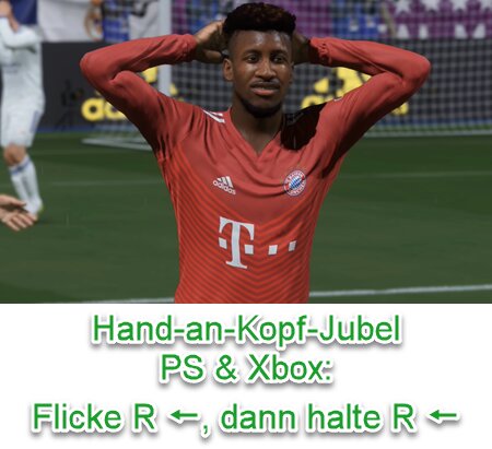 EA SPORTS FC 24 Hand-an-Kopf-Jubel