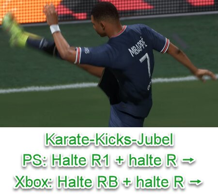 FIFA 22 Karate-Kicks-Jubel
