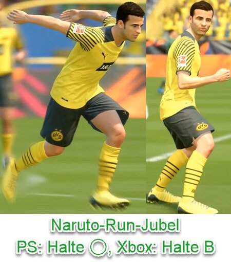 FIFA 23 Naruto-Run-Jubel (Sprint Action, Action Run)