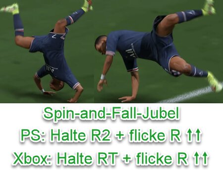 FIFA 22 Spin-and-Fall-Jubel
