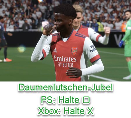 FIFA 23 Daumenlutschen-Jubel