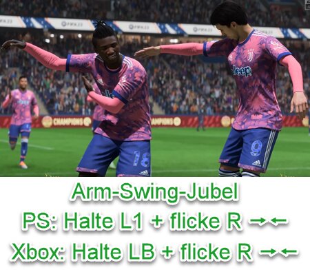 EA SPORTS FC 24 Arm-Swing-Jubel