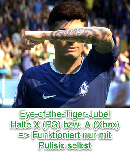 FIFA 23 Pulisic-Jubel: Eye of the Tiger