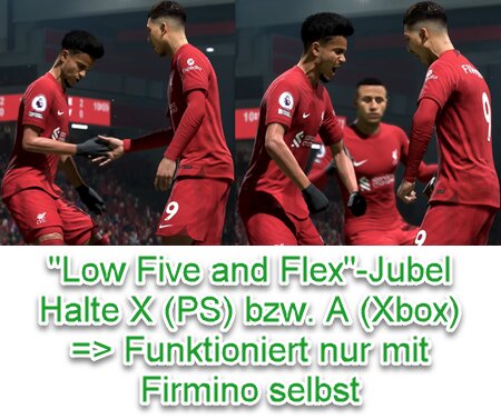 EA SPORTS FC 25 Firmino-Jubel: Low Five & Flex
