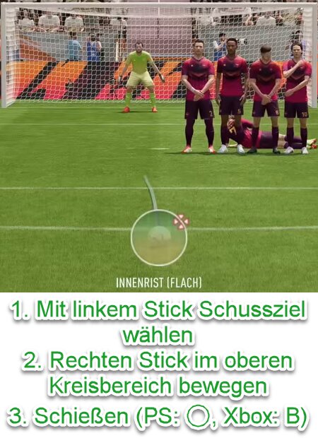 EA FC 25 Freistoß-Flachschuss