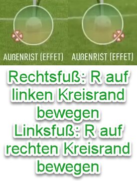 EA FC 25 Außenrist-Freistoß