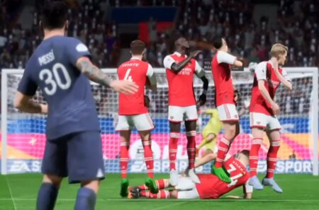 EA SPORTS FC 25 Spieler hinter Mauer legen