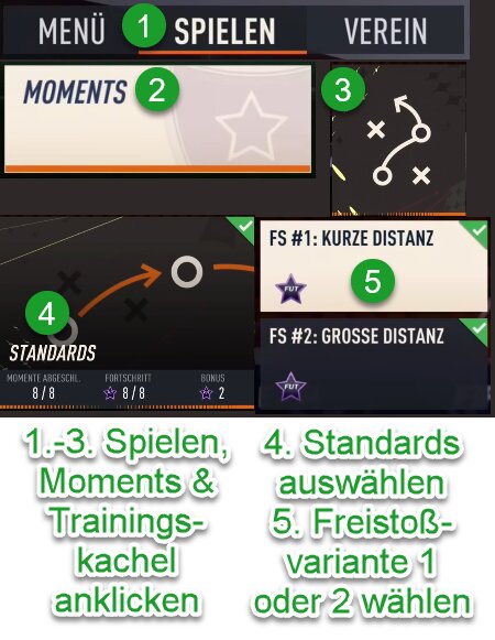 EA FC 24 Freistöße trainieren in FUT