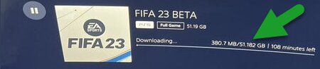 FIFA 23 Download-Größe PS4 & PS5